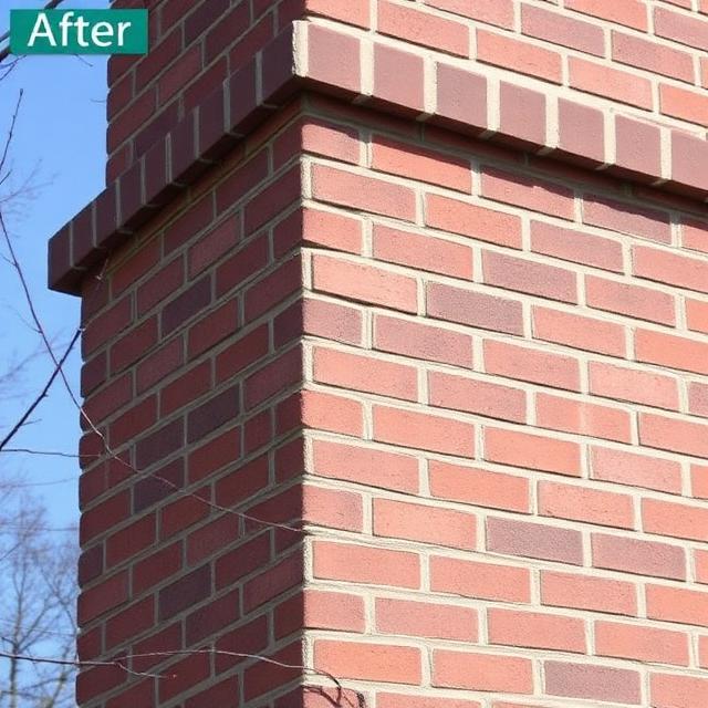 After professional chimney tuckpointing - myers park restoration Charlotte