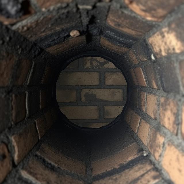 Before chimney creosote removal - dilworth repair in Charlotte NC