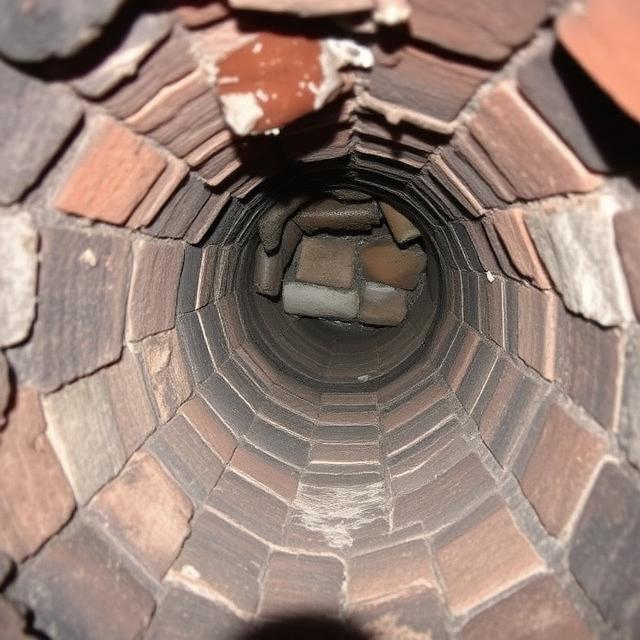 Before chimney liner installation - pineville repair in Charlotte NC